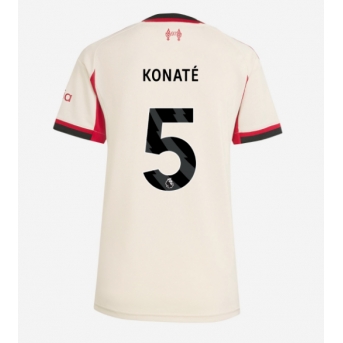 Billige Fotballdrakt Liverpool Ibrahima Konate #5 Replika Bortedrakt Dame 2025-26 Kortermet